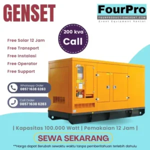 Sewa Genset 200 KVA