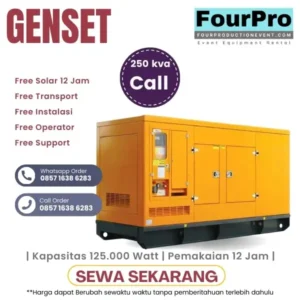 Sewa Genset 250 KVA