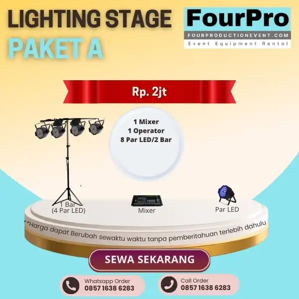 Sewa Lighting Stage Paket A