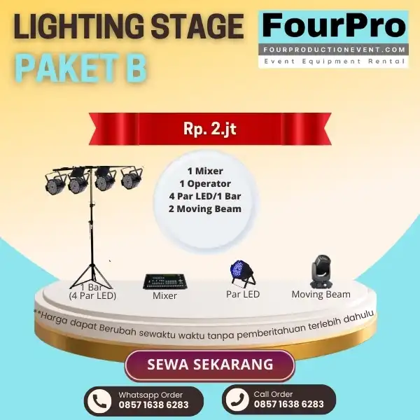 Sewa Lighting Stage Paket B