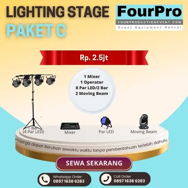 Sewa Lighting Stage Paket C