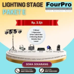 Sewa Lighting Stage Paket E