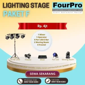 Sewa Lighting Stage Paket F