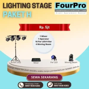 Sewa Lighting Stage Paket H