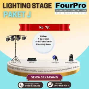 Sewa Lighting Stage Paket J