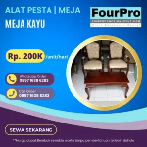 Sewa Meja Kayu