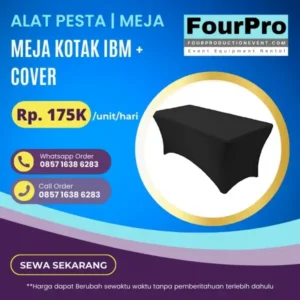 Sewa Meja Kotak IBM + Cover