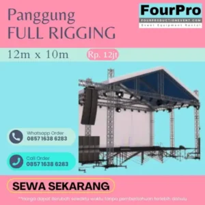 Sewa Panggung 12x10 Full Rigging