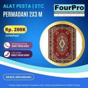 Sewa Permadani 2x3 m