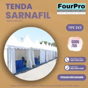 Sewa Tenda Sarnafil 3x3