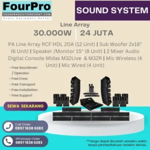 sewa sound system 30000W Line Array