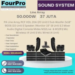 sewa sound system 50000W Line Array