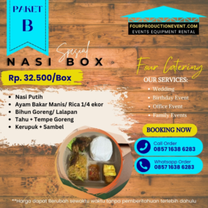 Paket Nasi Box B: Spesial, Hemat, dan Lezat untuk Segala Acara